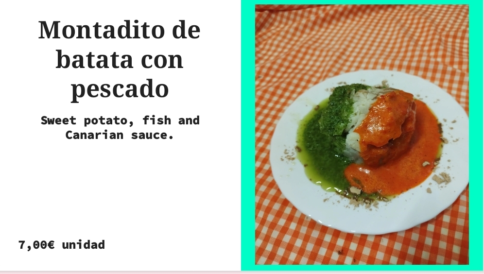 Montadito de Batata con Pescado